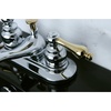 image:imageKingston Brass KB608AL Restoration 4Inch Centerset Lavatory Faucet Brushed NickelPolished ChromePolished Brass