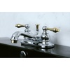 image:imageKingston Brass KB608AL Restoration 4Inch Centerset Lavatory Faucet Brushed NickelPolished ChromePolished Brass