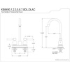 image:imageKingston Brass KB8490DL Concord TwoHandle 2Hole Deck Mount Bar Faucet in Matte BlackAntique Brass