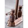 image:imageKingston Brass KB8490DL Concord TwoHandle 2Hole Deck Mount Bar Faucet in Matte BlackAntique Copper