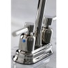 image:imageKingston Brass KB8490DL Concord TwoHandle 2Hole Deck Mount Bar Faucet in Matte BlackBrushed Nickel