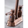 image:imageKingston Brass KB8490DL Concord TwoHandle 2Hole Deck Mount Bar Faucet in Matte BlackBrushed Nickel