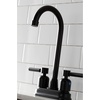 image:imageKingston Brass KB8490DL Concord TwoHandle 2Hole Deck Mount Bar Faucet in Matte BlackMatte Black