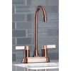 image:imageKingston Brass KB849NDLAC NuvoFusion TwoHandle 2Hole Deck Mount Bar Faucet in Antique CopperAntique Copper