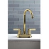 image:imageKingston Brass KB849NDLAC NuvoFusion TwoHandle 2Hole Deck Mount Bar Faucet in Antique CopperPolished Nickel