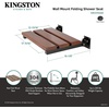 image:imageKingston Brass KBSS1916CP Chaise Shower Seat Polished Stainless SteelMatte Black