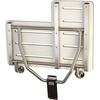 image:imageKingston Brass KBSS2821MW Adascape 28 x 21 Wall Mount Fold Down Shower Seat Dark Mahogany Wood GrainStainless SteelBrushed Stainless Steel