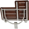 image:imageKingston Brass KBSS2821MW Adascape 28 x 21 Wall Mount Fold Down Shower Seat Dark Mahogany Wood GrainStainless SteelDark Mahogany Wood GrainStainless Steel