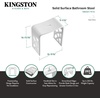 image:imageKingston Brass KBSSA17916 Descanso Solid Surface Bathroom Stool Matte White