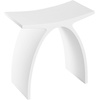 image:imageKingston Brass KBSSA17917 Descanso Solid Surface Arched Bathroom Stool Matte White 1656 x 906 x 1713
