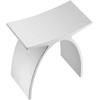 image:imageKingston Brass KBSSA17917 Descanso Solid Surface Arched Bathroom Stool Matte White 1656 x 906 x 1713