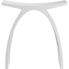 image:imageKingston Brass KBSSA17917 Descanso Solid Surface Arched Bathroom Stool Matte White 1656 x 906 x 1713