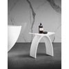 image:imageKingston Brass KBSSA17917 Descanso Solid Surface Arched Bathroom Stool Matte White 1656 x 906 x 1713
