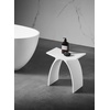 image:imageKingston Brass KBSSA17917 Descanso Solid Surface Arched Bathroom Stool Matte White 1656 x 906 x 1713