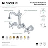 image:imageKingston Brass KS1221AX Heritage Wall Mount Bathroom Faucet Polished ChromePolished Nickel