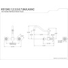 image:imageKingston Brass KS1240AX Heritage 8 in Center Kitchen Bridge Faucet 9716 in Spout Reach Matte BlackOil Rubbed Bronze
