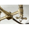 image:imageKingston Brass KS1242AXBS Heritage Bridge Kitchen Faucet Polished Brass 85 x 813 x 225Antique Brass