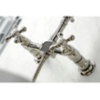 image:imageKingston Brass KS1242AXBS Heritage Bridge Kitchen Faucet Polished Brass 85 x 813 x 225Brushed Nickel