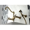 image:imageKingston Brass KS1242AXBS Heritage Bridge Kitchen Faucet Polished Brass 85 x 813 x 225Brushed Nickel