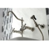 image:imageKingston Brass KS1242AXBS Heritage Bridge Kitchen Faucet Polished Brass 85 x 813 x 225Brushed Nickel