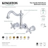 image:imageKingston Brass KS1253AX 8Inch Center Wall Mount Bathroom Faucet Antique BrassBrushed Brass