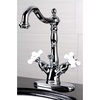 image:imageKingston Brass KS1431PX Heritage TwoHandle Bathroom Faucet with Brass PopUp and Cover Plate Polished ChromePolished Chrome