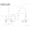 image:imageKingston Brass KS2492BL Bar Faucet with Metal Lever Handle and without PopUp Drain Polished BrassKS2492BL