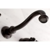 image:imageKingston Brass KS3125AL Vintage 2Handle Wall Mount Bathroom Faucet Oil Rubbed BronzeOil Rubbed Bronze