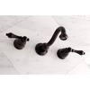 image:imageKingston Brass KS3125AL Vintage 2Handle Wall Mount Bathroom Faucet Oil Rubbed BronzeOil Rubbed Bronze