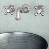 image:imageKingston Brass KS3127AX 8Inch Center Wall Mount Bathroom Faucet Brushed BrassBrushed Nickel