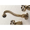 image:imageKingston Brass KS3128RX Belknap TwoHandle Wall Mount Bathroom Faucet Brushed NickelAntique Brass