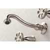 image:imageKingston Brass KS3128RX Belknap TwoHandle Wall Mount Bathroom Faucet Brushed NickelBrushed Nickel