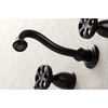 image:imageKingston Brass KS3128RX Belknap TwoHandle Wall Mount Bathroom Faucet Brushed NickelMatte Black