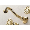 image:imageKingston Brass KS3128RX Belknap TwoHandle Wall Mount Bathroom Faucet Brushed NickelPolished Brass