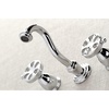 image:imageKingston Brass KS3128RX Belknap TwoHandle Wall Mount Bathroom Faucet Brushed NickelPolished Chrome