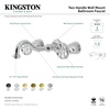 image:imageKingston Brass KS3128RX Belknap TwoHandle Wall Mount Bathroom Faucet Brushed NickelPolished Chrome