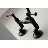 image:imageKingston Brass KS313SN Magellan Wall Mount Kitchen Faucet Satin Nickel 6Inch to 812Inch CenterMatte Black