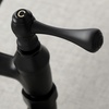 image:imageKingston Brass KS313SN Magellan Wall Mount Kitchen Faucet Satin Nickel 6Inch to 812Inch CenterMatte Black