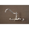 image:imageKingston Brass KS3246BEX 8 Center Wall Mount Bathroom Faucet Polished NickelPolished Nickel