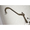 image:imageKingston Brass KS3247AX 8Inch Center Wall Mount Bathroom Faucet Brushed BrassBrushed Nickel