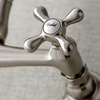 image:imageKingston Brass KS3247AX 8Inch Center Wall Mount Bathroom Faucet Brushed BrassBrushed Nickel