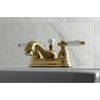 image:imageKingston Brass KS3607PL 4 in Centerset Bathroom Faucet Brushed BrassBrushed Brass