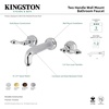 image:imageKingston Brass KS4122AL Metropolitan 2Handle Wall Mount Bathroom Faucet Polished BrassPolished Brass