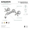image:imageKingston Brass KS4122AL Metropolitan 2Handle Wall Mount Bathroom Faucet Polished BrassPolished Brass