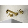 image:imageKingston Brass KS4122AL Metropolitan 2Handle Wall Mount Bathroom Faucet Polished BrassPolished Brass