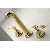 image:imageKingston Brass KS4122AL Metropolitan 2Handle Wall Mount Bathroom Faucet Polished BrassPolished Brass