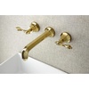 image:imageKingston Brass KS4122AL Metropolitan 2Handle Wall Mount Bathroom Faucet Polished BrassPolished Brass