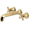 image:imageKingston Brass KS4122AL Metropolitan 2Handle Wall Mount Bathroom Faucet Polished BrassPolished Brass