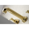 image:imageKingston Brass KS4122AL Metropolitan 2Handle Wall Mount Bathroom Faucet Polished BrassPolished Brass