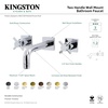 image:imageKingston Brass KS6120DX Concord TwoHandle Wall Mount Bathroom Faucet Matte BlackMatte Black